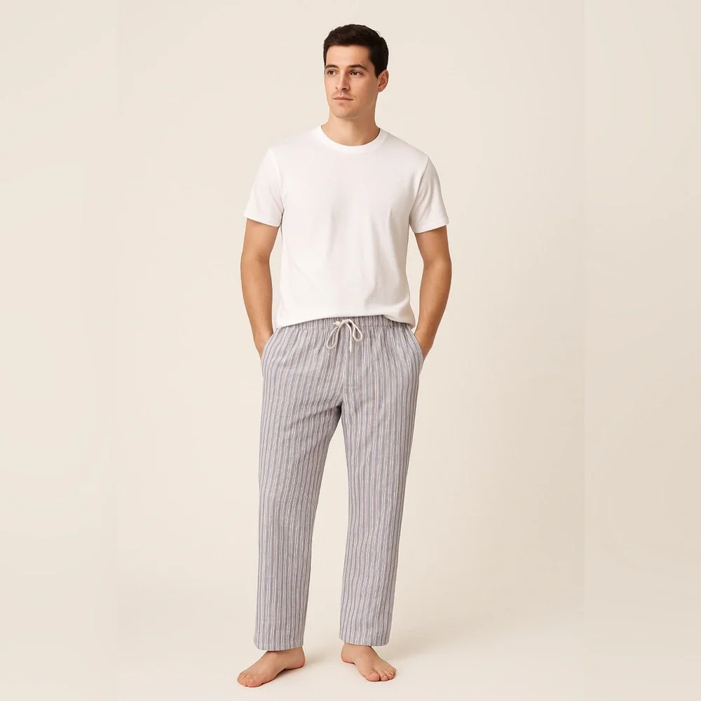 NWT J.Crew Pajama Pants in Cotton Poplin Stripe